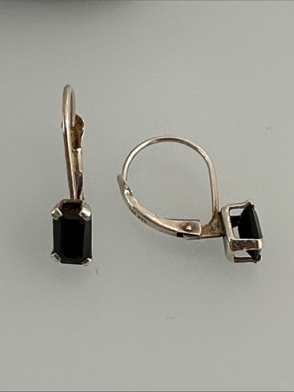 925 Sterling Silver Real Topaz Gems Drop Earrings - Picture 3 of 8